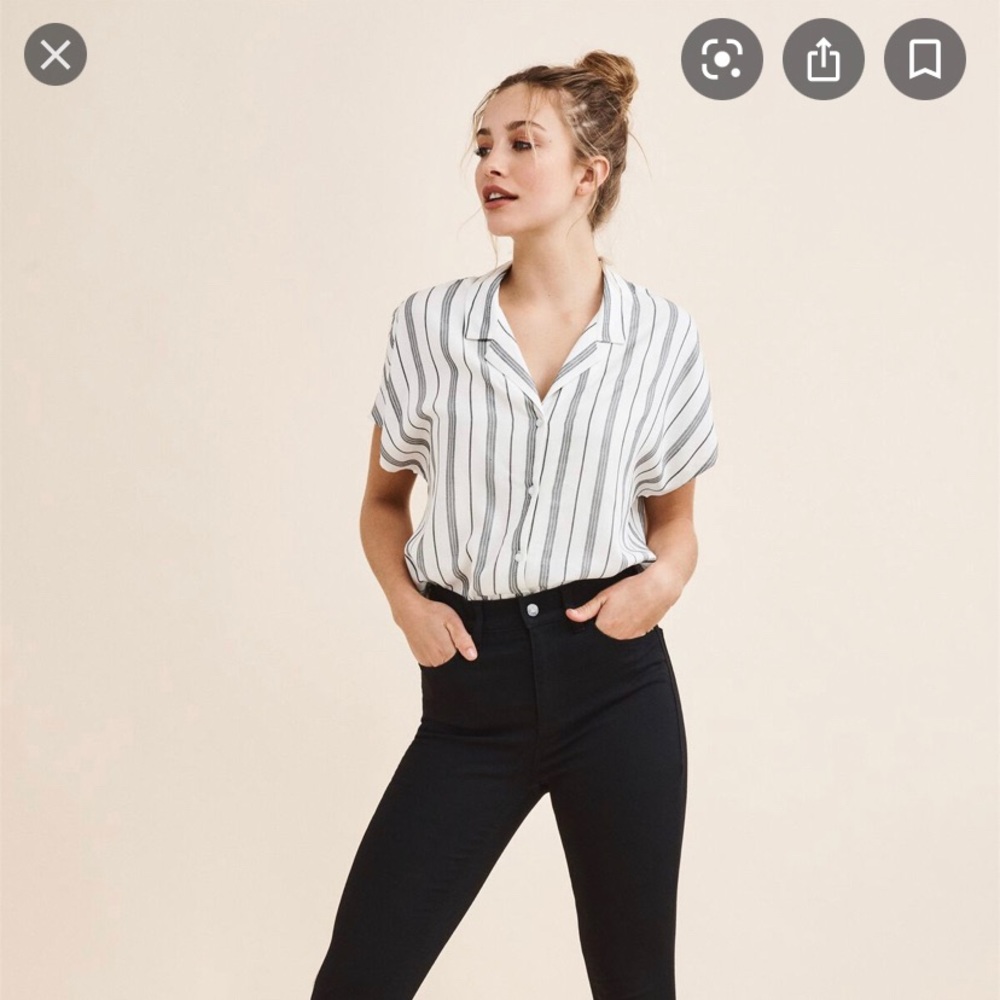 Dynamite “willow button down” blouse